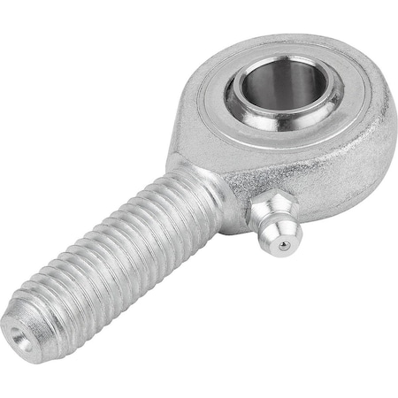 Kipp Rod End, Steel, Zinc Plated, M22 Thrd Sz, 51 mm Thrd Lg, 111 mm Overall Lg K0716.221